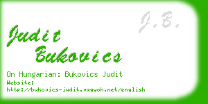 judit bukovics business card